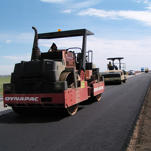 asphalt road under construction